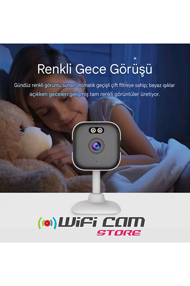 2K İç Mekan Wifi Kamera Gece Görüş-Ses-İnsan Algılama - 8