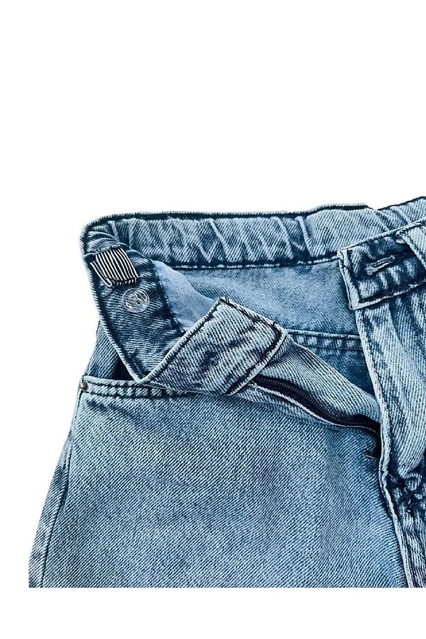 Kız Çocuk%100 PamukBaggy Fit Kot Pantolon - 3