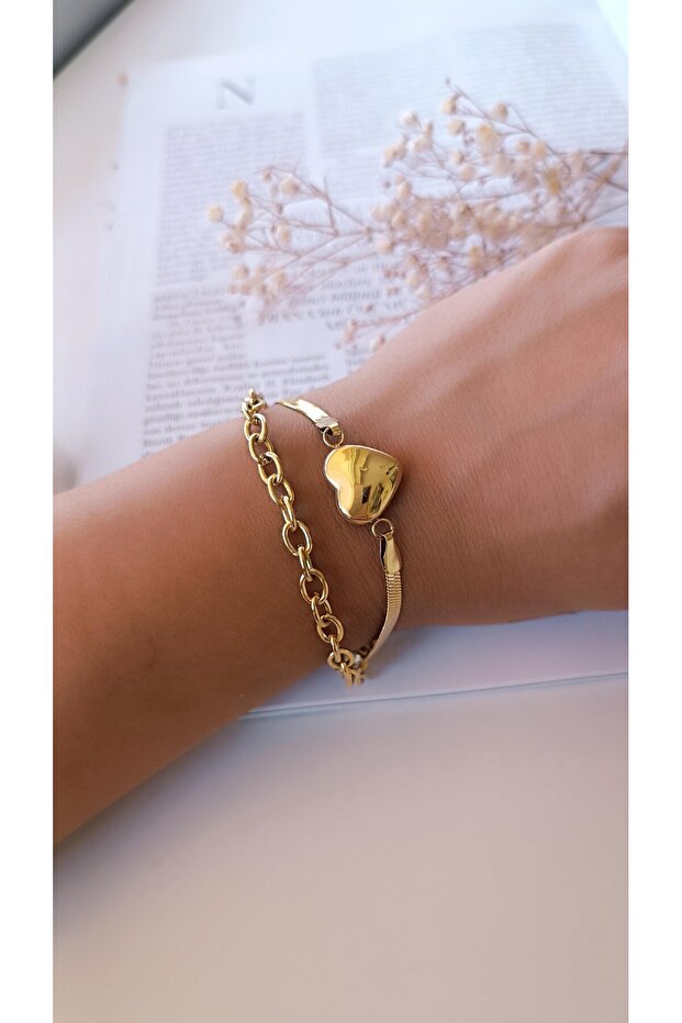 Italian Chain Double Look Bracelet