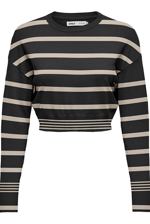 ONLIBI LS CROPPED PULLOVER CC KNT - 3