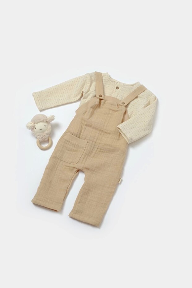 Organic Long Sleeve Sweater & Salopet Set