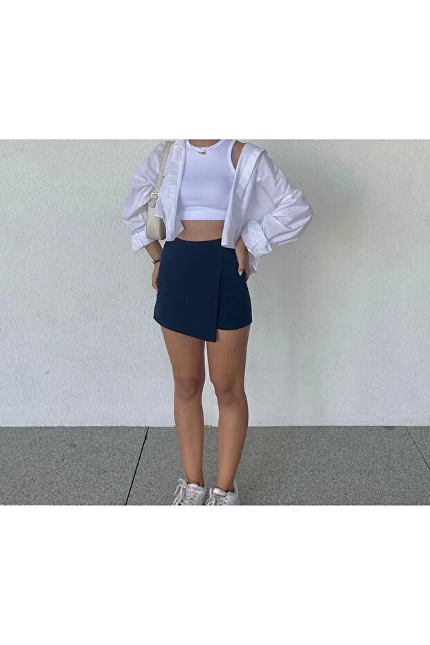 Siyah Şort Etek Modeli - 2