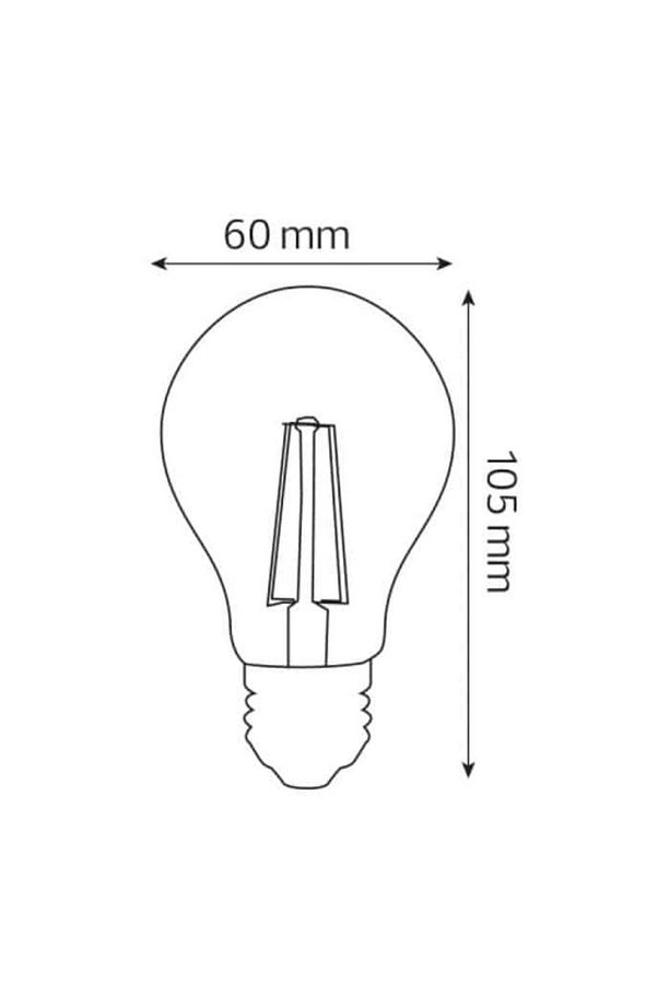 10 Adet 8w-66w Rustik Led Ampul Günışığı E27 Duylu Flamanlı Dekoratif Ampul 900 Lümen - 4