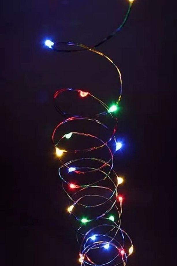RGB Işık 5 Metre Peri Animasyonlu Şerit Dekoratif Süs Yılbaşı Süsü Gece Aydınlatması (PİL DAHİDİR) - 2