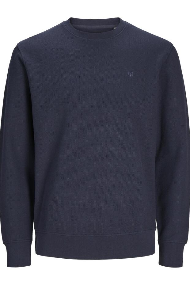 JPRBLAROWAN STRUCTURED SWEAT CREW NECK - 3