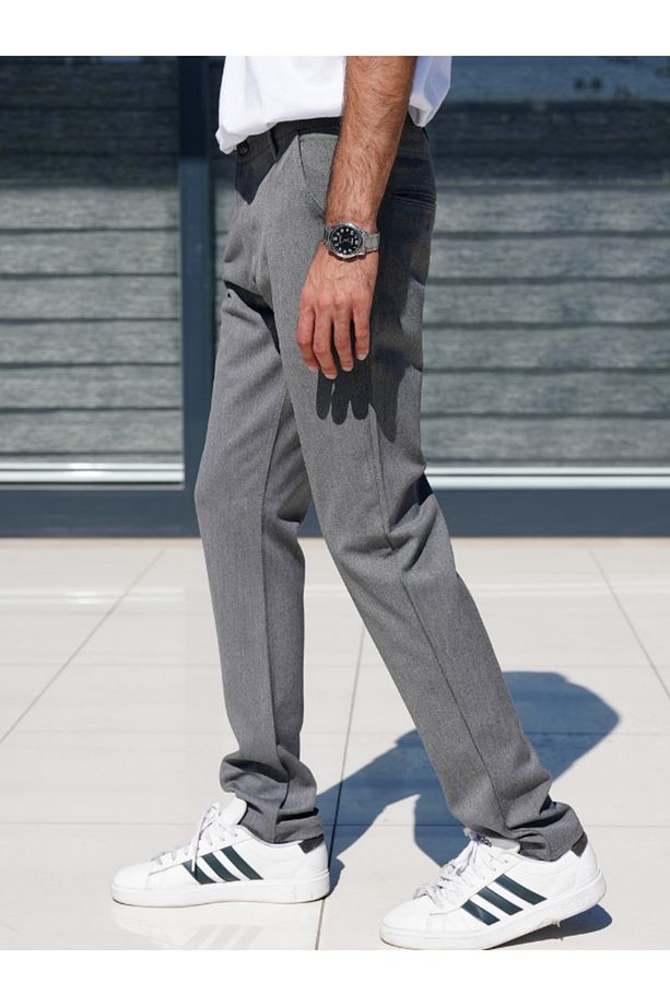 Regular Fit Kesim Likralı Erkek Pantolon - 6
