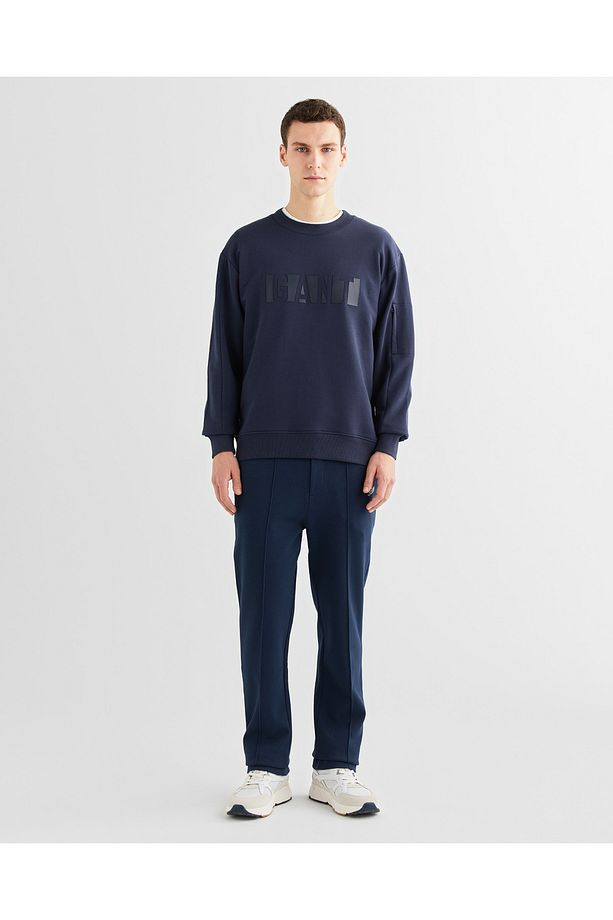 Erkek Lacivert Regular Fit Eşofman Altı - 1