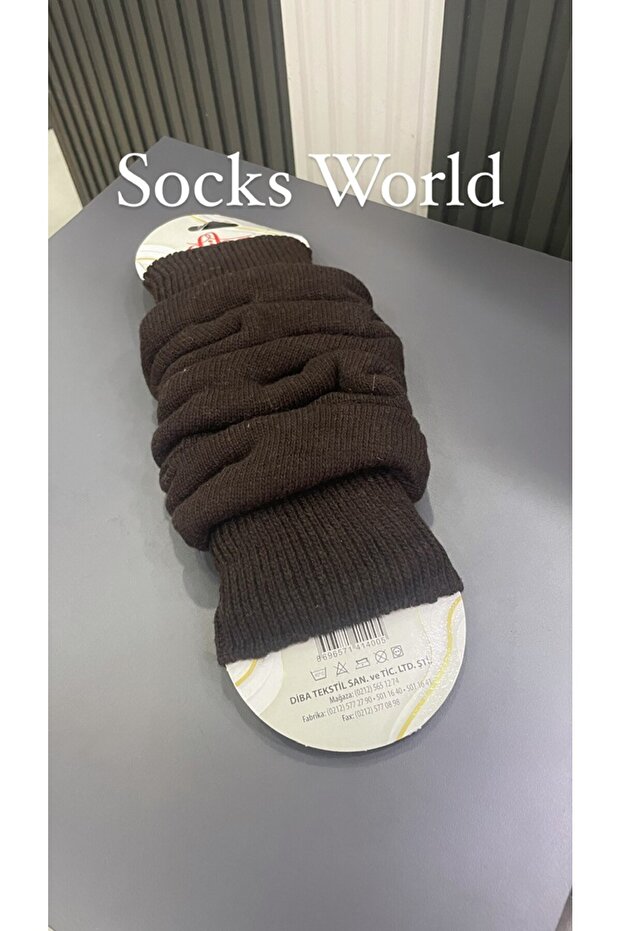 Wool Women's Knee Pads Bitter Brown 71% Wool 20% Cotton