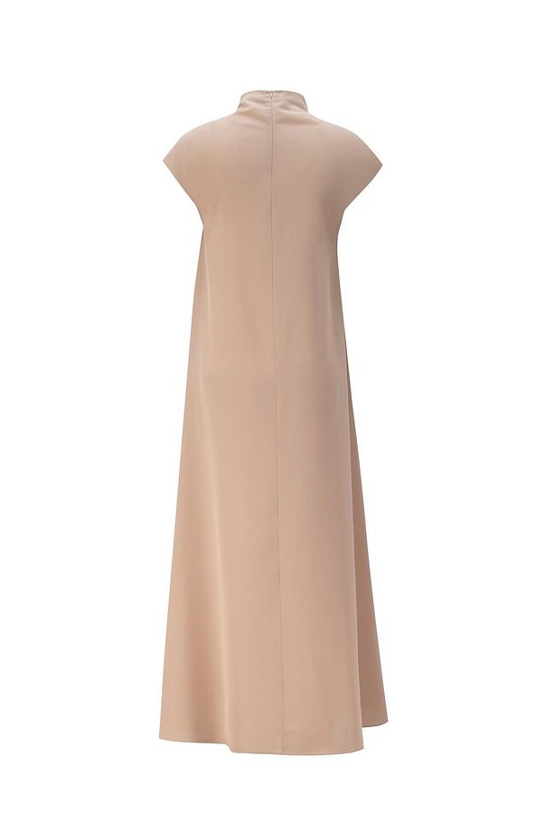 Kolsuz Basic Elbise 24kh9926 Bej - 5