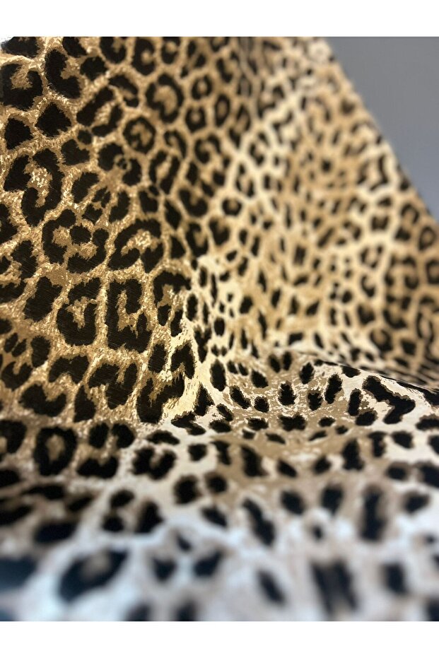 ملاءة سرير قطنية فردية ومزدوجة بنقشة الفهد بدون حواف مطاطية (ملاءة فقط) - 2