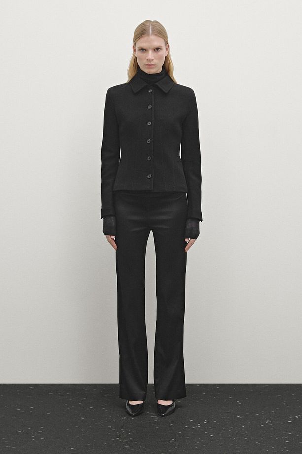 Fitted jacket 100% wool - 1