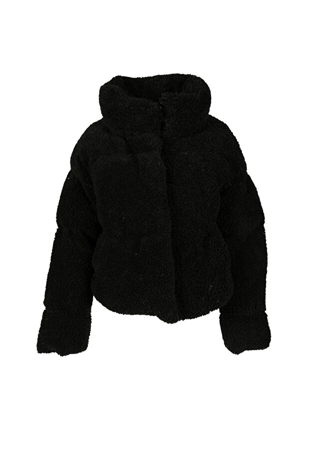 Women's Plush Coat 8253 Black