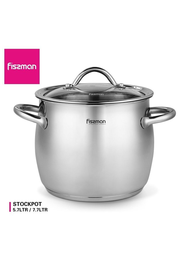 Stockpot With Glass Lid Vivien Stainless Steel 20x16.8cm/5.7LTR
