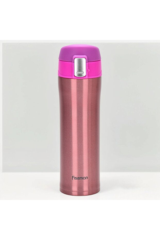 Double Wall Vacuum 450mL Travel Mug Stainless Steel Vacuum Flasks Thermos Cup Drinkware Pink