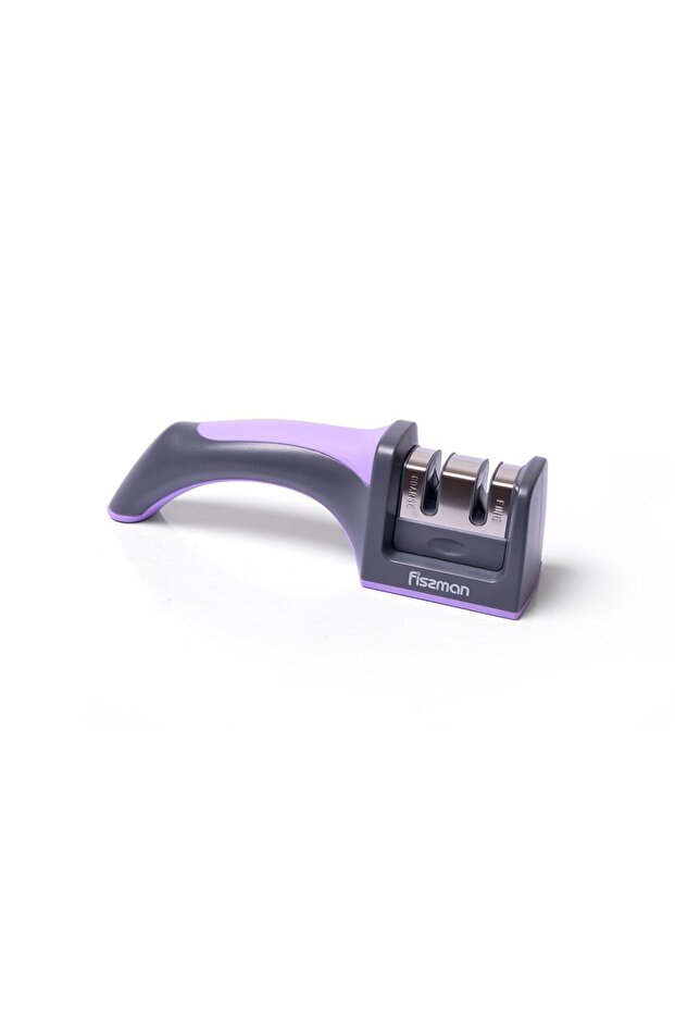 Knife Sharpener Purple/Grey 19 x 6cm
