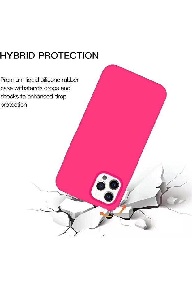 غطاء ناعم من السيليكون السائل متوافق مع هاتف iPhone 15 PRO، غطاء ناعم مضاد للخدش من الألياف الدقيقة - 5