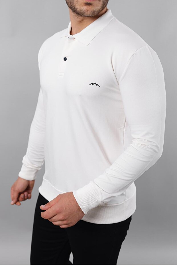 Plus Size Polo Collar Sweatshirt - 2