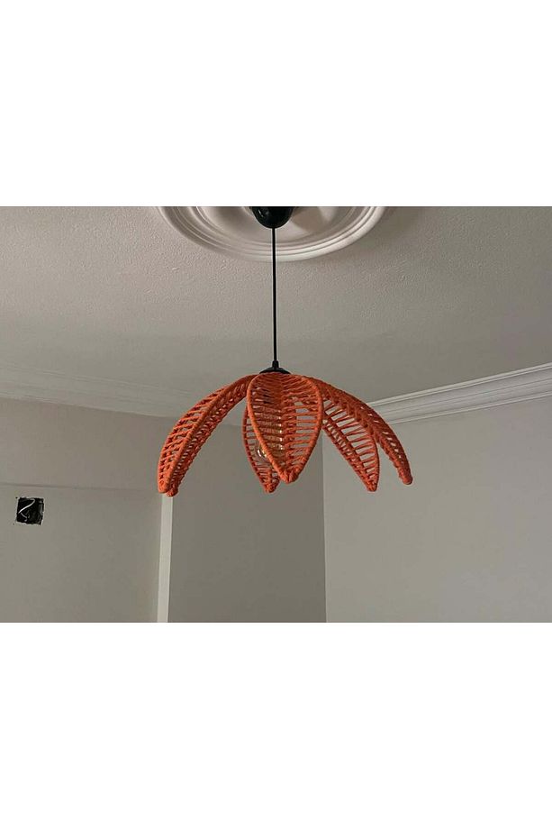 LUMİNART yaprak model avize bohem makrome avize çocuk odası avize 42-43cm çapındadır - 1