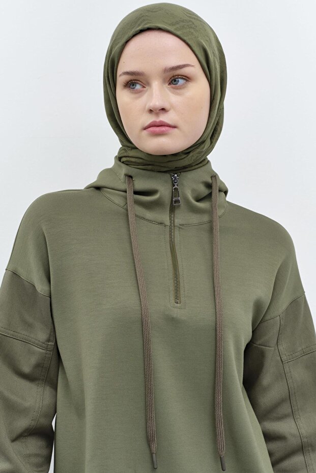 Örme Sweat - Haki - 5