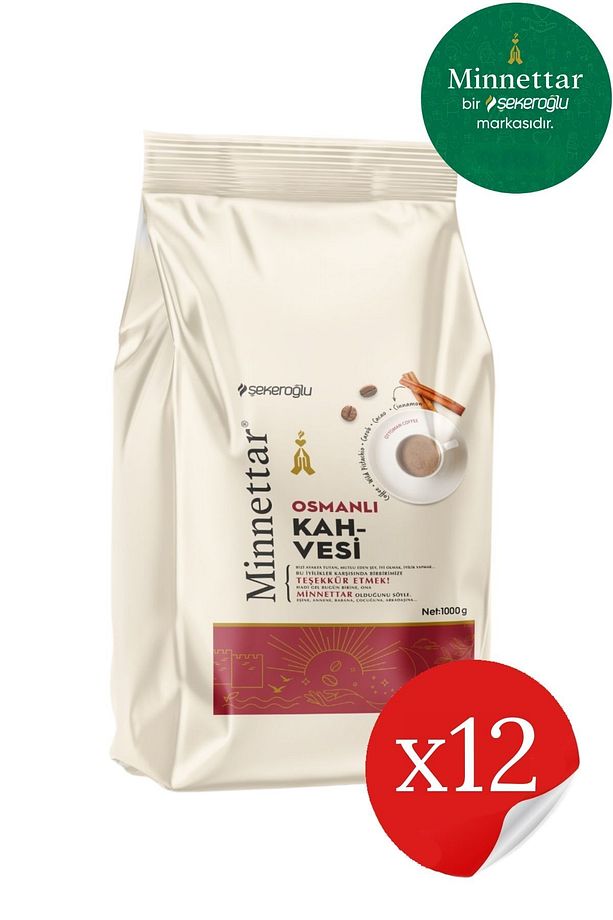 Minnettar Osmanlı Kahvesi 12 x 1000 gr ( 12 adet ) - 1