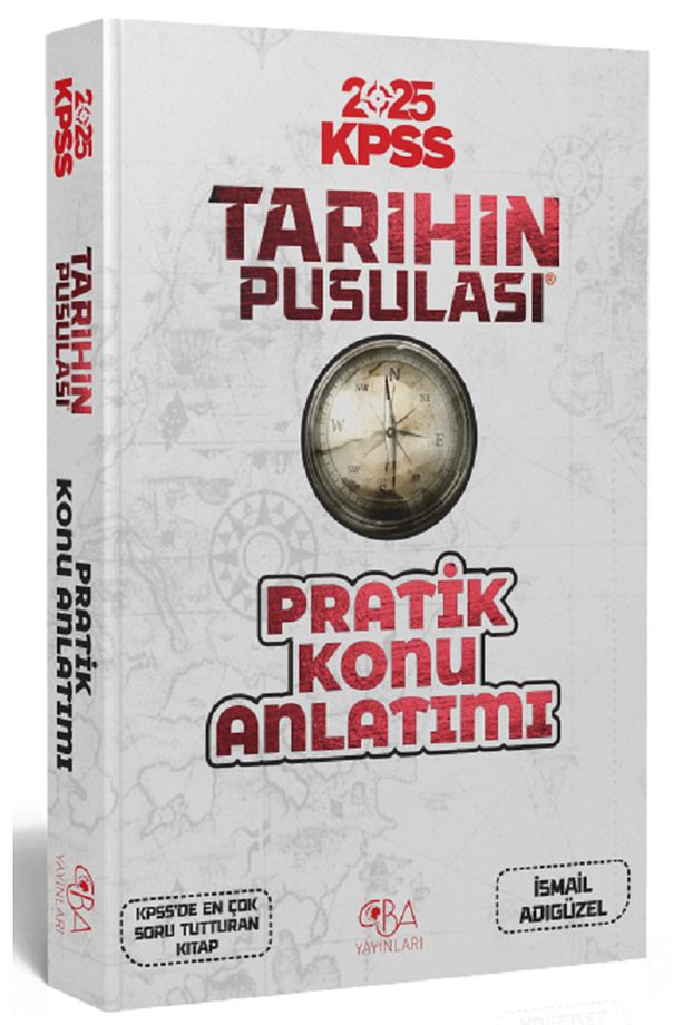 CBA Yayınları 2024-2025 KPSS Tarihin Pusulası Pratik Konu Anlatımı - 1