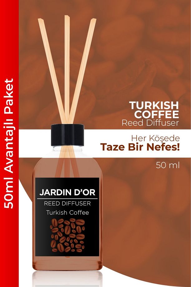 4'lü Çubuklu Oda Kokusu Seti - Avantajlı Paket (GÜL-KAHVE-PUDRA-ANANAS) Reed Dıffuser - 3