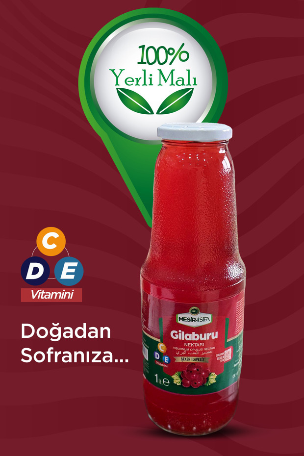 Gilaburu Nektarı Şeker İlavesiz Organik Gilaburu Suyu 1Lt Meyve Suyu - 2