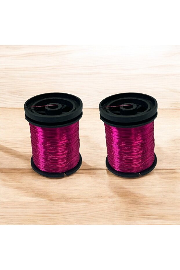 0.30mm (60Gr-100Meter) Dark Pink Colored Filography Wire (2 Pieces 30 Grams)