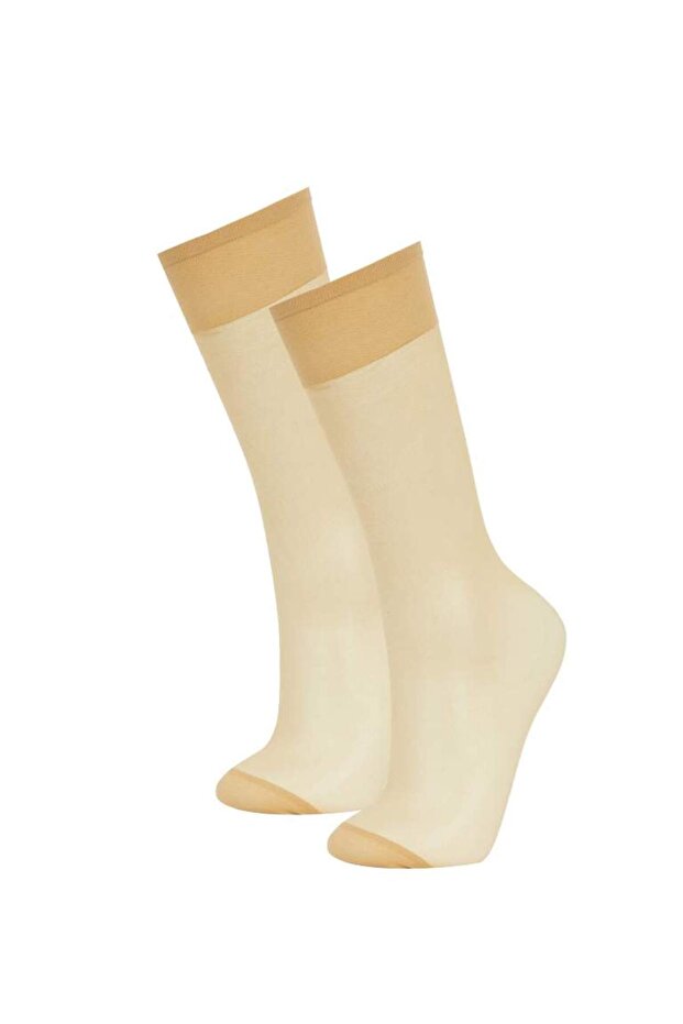 15 Den Fit Women's 2-Piece Below Knee Socks B5880axns - 2