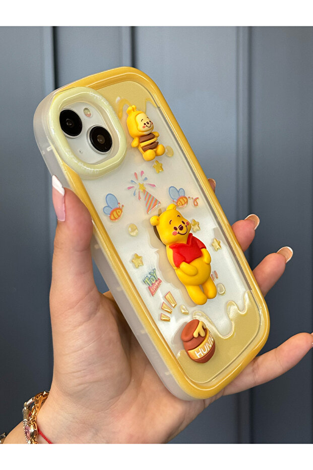 3D Character Pattern Shock-Absorbing Luxury Protective Case Compatible with iPhone 15 Plus and 14 Plus - 2