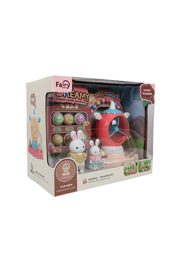 Mini Rabbit Family Candy Machine Play Set - 4