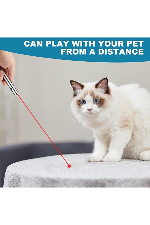 Cat Laser Pointer – 7 Patterns, USB Rechargeable, 3 Modes Interactive Toy - 6