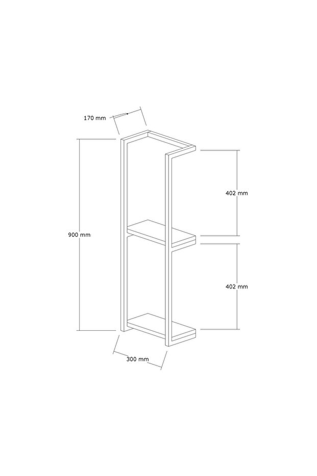 ALİCA BANYO DUVAR RAFI - 5