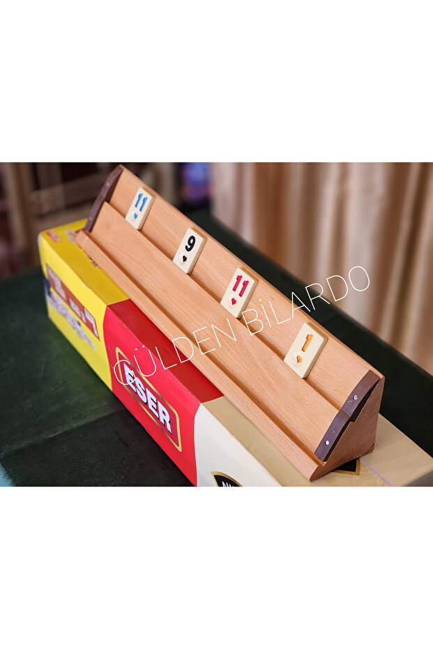 Wooden Okey Set with Tree Pattern - 2