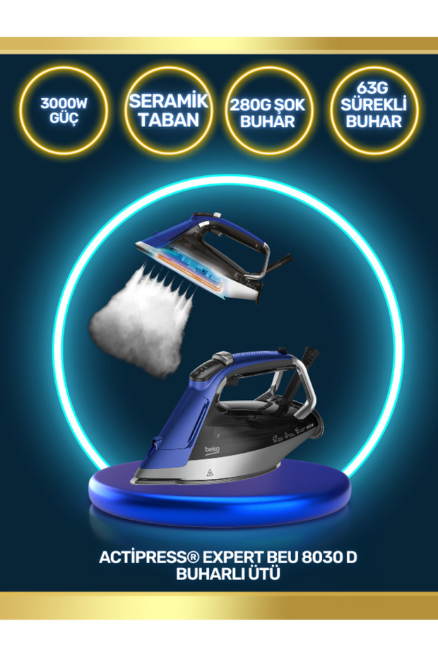 BEU 8030 D Buharlı SMART ÜTÜ - 1