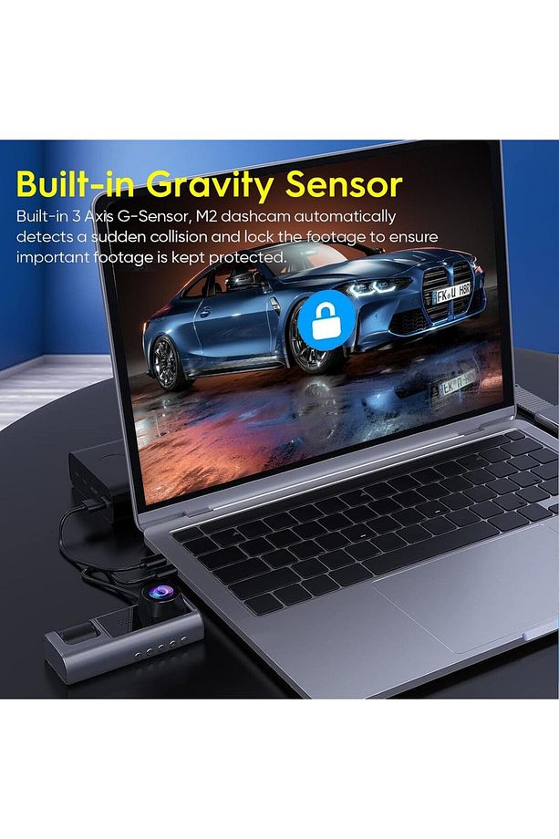 3 Kanallı Araç Kamerası, 1080P Dashcam Ön, Arka ve İç Kamera, Gece Görüşlü - 4