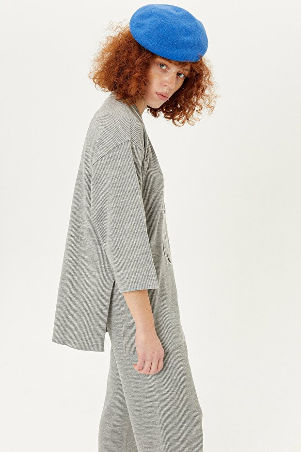 Nakışlı Triko Bluz - 3