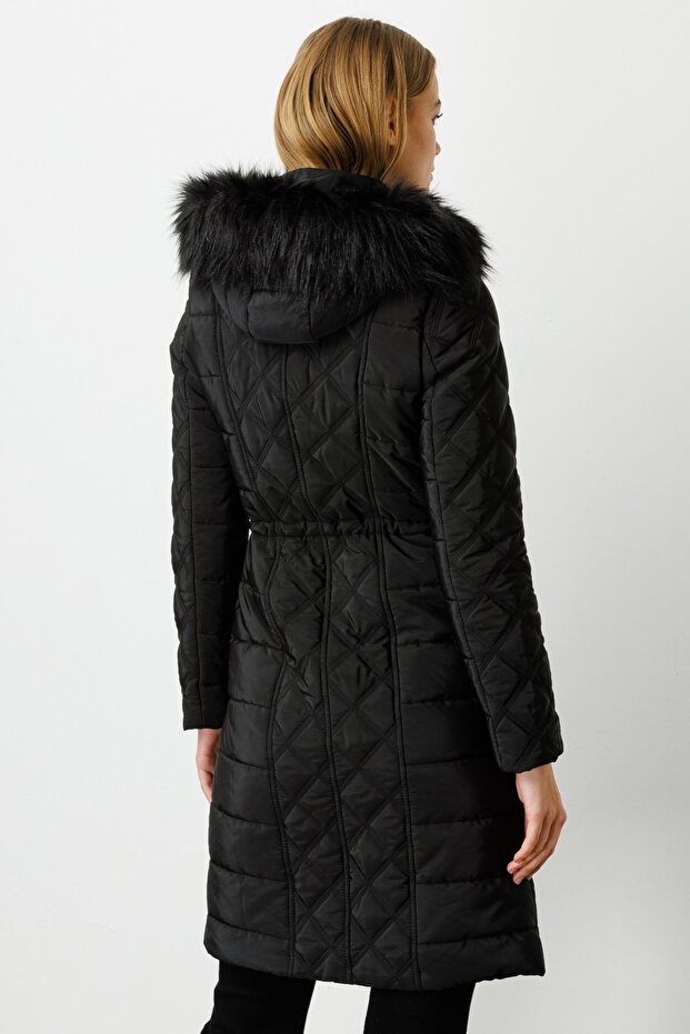 Kapişonlu Kapitone Kaban - 4