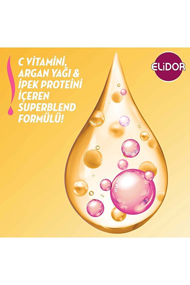 Superblend Saç Bakım Şampuanı Ipeksi Yumuşaklık Argan Yağı Ipek Proteini C Vitamini 400 ml X3 - 4
