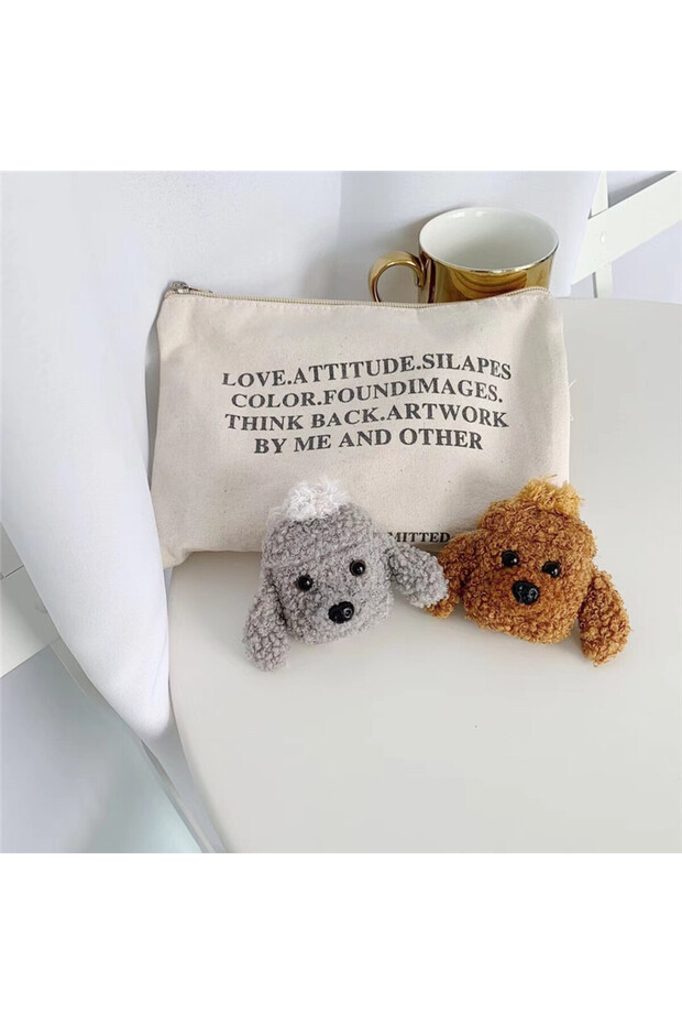 Apple AirPods 3Rd Generation Matching Case Plush Furry Fluffy Poncho Soft Leopard Elephant Dog Pattern - 4