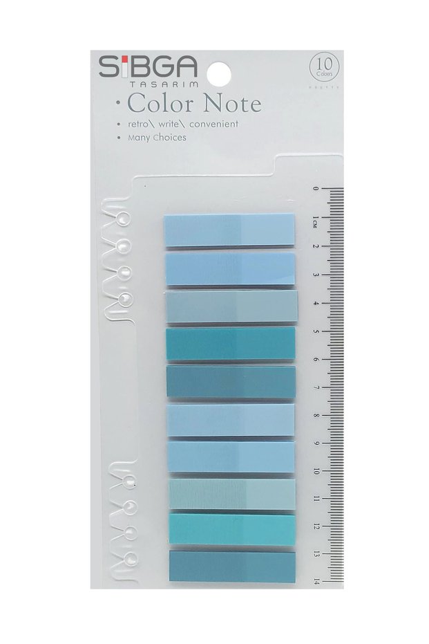 Transparent Colored Post-It Note Paper - 200 Sheets Bookmark Sticker