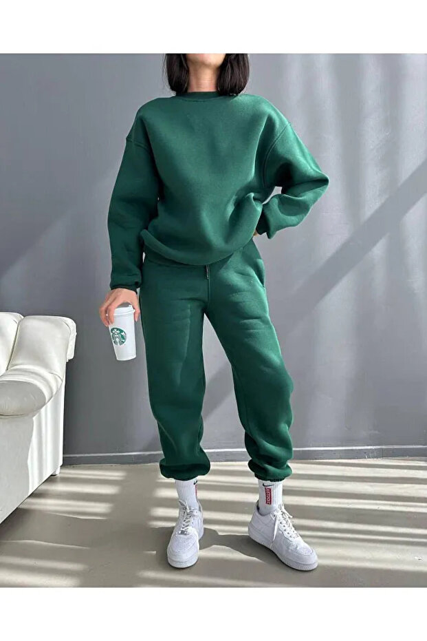 Green Oversize Tracksuit Set
