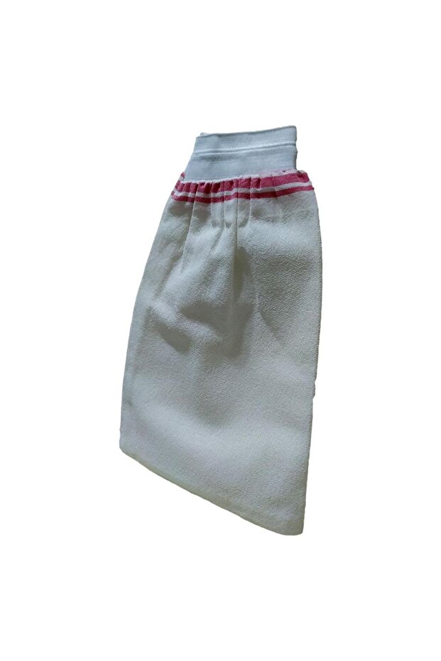 Elastic Silk Pouch Bath Scrub White Thick 15Cmx25Cm