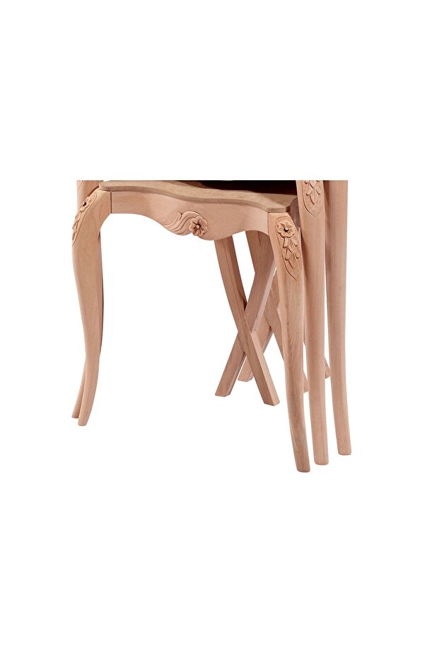 Zigon Klasik 13797 Model Kayın Aslan Oyma Yüksek Heybet Ayak Ham Kaplama El Yapı - 3