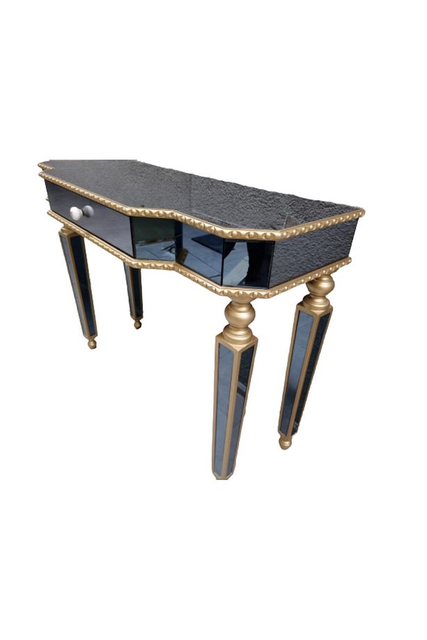 Dresuar 14338 Hayal Çekm Geniş Tabla Gold Cam Ayna Kaplama Ayak Nakış Ayna Elyapı - 8