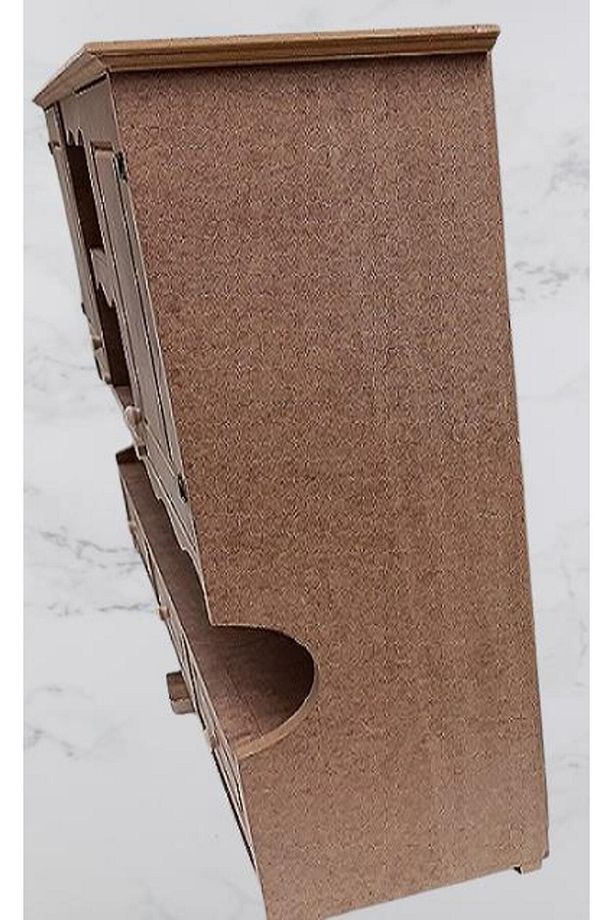 Hobi ADN 90357 Mutfak Dolap Terek Klasik Model CNC Kesim Ahşap MDF Ham El Yapım - 3