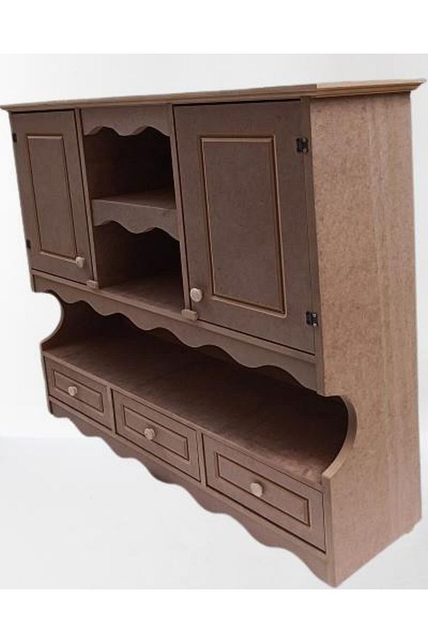 Hobi ADN 90357 Mutfak Dolap Terek Klasik Model CNC Kesim Ahşap MDF Ham El Yapım - 9