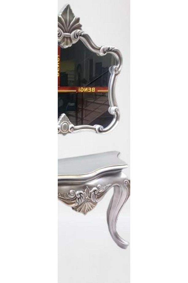 Dresuar 13509 Avangart Aslan Model Polyestr Döküm Eskitm Gri-kahve Renk Nakış - 5