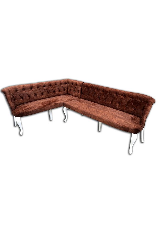 Köşe 12430 Tk Chester Model Kayın Torna Aslan Ayak Kapitone Baby Face Kumaş Döşem - 2