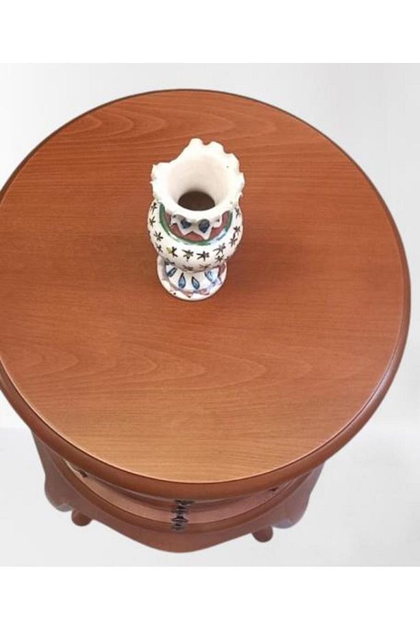 Komodin Şifonyer Model 90388 4 Çekmeceli Tahin Aslan Ayak Bombe Silindir El Yapım - 7